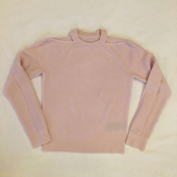 J BRAND Mackenzie Cashmere Cold-Shoulder Sweater - Picture 1 of 8